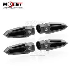 SYM ADXTG 400 Husky 오토바이 CNC 턴 시그널 스티어링 라이트 보호 쉘 충돌 방지 커버, 03 Titanium-1Set