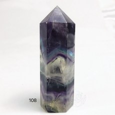 螢石柱 獨家 獨角獸 千層 帶彩虹光 岩石紋 帶細閃 (107 108 109), 1個