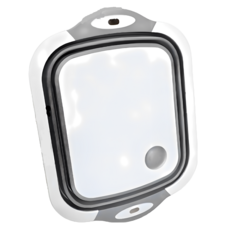 多功能折疊砧板三合一 瀝水籃 露營瀝水籃 洗菜籃 砧板, 白灰色, 1個