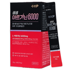 고함량 아르기닌 6000 활력 게이지 리부트 높이는 액상 스틱, 30개, 1회분