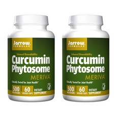 Jarrow FORMULAS 賈羅公式 薑黃素素食膠囊 500mg, 60顆, 2罐