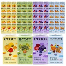 이롬 과채습관 (4종) 옐로우+그린+퍼플+트로피컬, 190ml, 64개