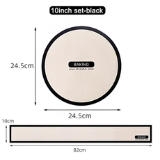 6 8 10인치 케이크 팬용 실리콘 베이킹 매트 쉽게 청소 가능한 논스틱 라이너, 02 10-inch set