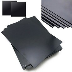 PCS 블랙 플라스틱 재료 4MM 5MM ABS DIY 두께 플레이트 5MM 1MM 5MM 2MM 시트 모델 부품, 0.5x100x100mm1pcs, Bla