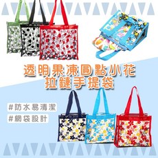 Alfa Delon 拉鏈手提袋 透明果凍網袋 防水收納包