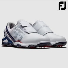 FootJoy Tour Alpha Triple BOA男鞋(9顆爪釘) #55542 白, 1個, US 8 (25.5cm)