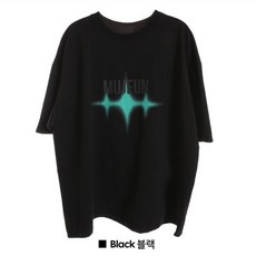 韓國十字星短Tee 韓系男女 三色 街頭感, 綠色,L