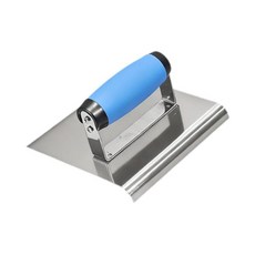 STK 코너 흙손 콘크리트 가장자리 정리 도구 컴팩트하고 편안한 다용도 DIY 프로젝트 마감 벽면 모르타르 도포, 스테인리스 스틸 및 PP, R13.5mm