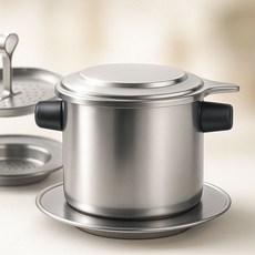 베트남 전통 커피핀 드리퍼 추출기 위즐커피 핀커피 반영구 핸드드립세트 커피필터, 1개, 커피핀(유광), 50ml