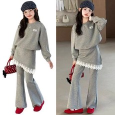 레이스랩스커트 상하복