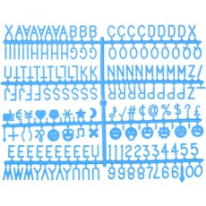 펠트 레터 보드 번호 기호용 34인치 글자 세트 카페 결혼식 생일용 파란색 알파벳 메시지 변경 가능, Blue