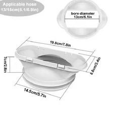휴대용 에어컨 배기 호스 AC 통풍구용 직경 5.1 인치, 01 China Mainland, 03 interface