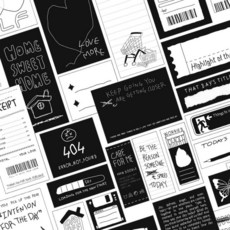 [ 1127006 ] [모노라이크] 리틀 두들 스티커 팩 (102개) (버라이어티 팩 저널 스크랩북 방수 멋진 스티커), 작은 낙서