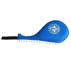 加厚內膽拳擊手靶 泰拳散打訓練用弧形腿腳踢靶, 藍色