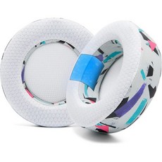 WC 프리제 버추오소 - 게임 헤드셋용 하이브리드 직물 냉각 젤 쿠션 Wicked Cushions의 Corsair Virtuoso용 초두꺼운 내구성 강하고 편안함 | 스피드 레, aen-ef-189, 90년대 화이트