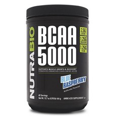 Nutrabio BCAA 5000 藍樹莓口味粉末, 1個, 444g