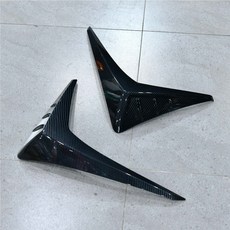 飛耀 CRV6 前鋒刀 ABS 前側飾板 車頭裝飾 前毒牙 前風刀 前保桿 霧燈 前鋒刀 配件, 1個, CRV6前鋒刀-黑碳纖紋