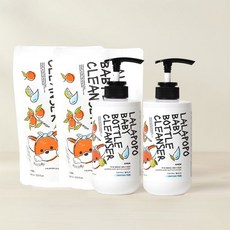 [2+2] 케이맘 랄라포포 유아 비건 젖병세정제 본품2개+리필2개 아토피, 젖병세정제 본품2개+리필2개 (액상)