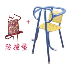 ‹兒童單車座椅› 電動車兒童座椅前置機車電瓶車踏板車小孩寶寶安全免安裝坐椅子 牧天, 無包布塑膠高腳椅加防撞墊(