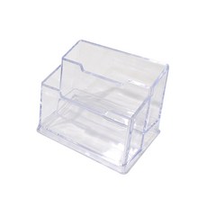 인싱글즈 아크릴 투명 명함꽂이 거치대 대리운전, 1개, 2단