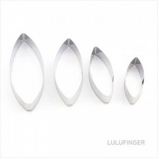 [룰루핑거] 찍기틀 연꽃잎 3x6.7cm (1세트/4종) 1G-01-418