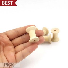 원목 보빈 나무 실패 30x20mm 실감기 자수 공예 우드 부자재 픽앤코401, 오십개입x1봉