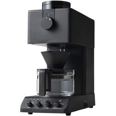 TWINBIRD 全自動咖啡機 內建磨豆機 兩段水溫 三段研磨 六孔淋灑, BLACK, CM-D457B