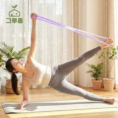 그루홈 어깨 스트레칭 요가밴드 필라테스 홈트, 퍼플, 1개