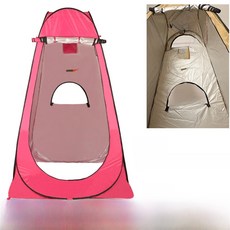휴대용 야외 낚시 텐트 빠른 설치 보온 프라이버시 탈의실 목욕 쉼터 가정용 캠핑 장비 자외선 차단, 1.2m 로즈 레드 3창 목욕 모델