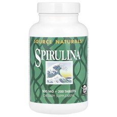 매우편하고 Source Naturals 스피룰리나 500 mg 200 정 끝내주게잘나가는상품, SourceNaturals스피룰리나500mg200정, 1개, 200정