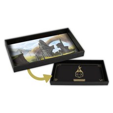 Forged Dice Co. Dice Tray 35.6cm(14인치) - 양면 주사위 롤링 매트 - 던전 앤 드래곤 패스파인더 롤플레잉 게임과 같은 보드 게임 및 테이블 탑 R, 블랙 트레이와 로스트 아웃포스트 매트