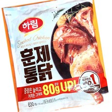 훈제치킨 하림 냉장 550g 치킨 훈제 간편식 닭고기, 10개