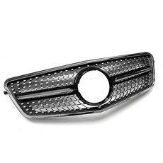 2009 2013 메르세데스 벤츠 E 클래스 W212 에 적합 별이 빛나는 하늘 그릴 프론트 레이싱 그릴 마스크 커, 02 black grille