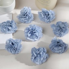 嗨購 5cm康乃馨仿真花頭 DIY花環頭飾簪花髮箍學士帽材料假花手工裝飾花, 12