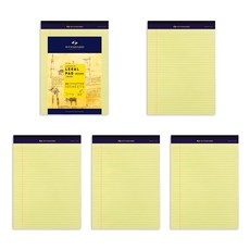標準 Legal Pad A4, 黃色, 50張, 5個