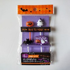 도시락픽 도시락꾸미기 데코픽 할로윈 유령 4p R371, 1개