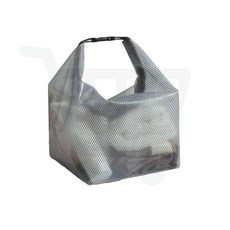비치백 물놀이가방 수영가방 그물백 아쿠아백 목욕가방 토트백 휴가 수납 여름, 소형 화이트