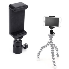 모노포드 스마트폰 홀더 볼헤드 마운트 삼각대 스탠드 셀카봉 촬영, 본상품