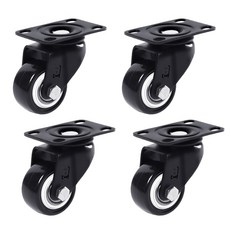 코랙코리아 우레탄 가구용 산업용 교체용 1.5인치 2인치 3인치 4인치 5인치 회전 브레이크, 플레이트타입, 1세트