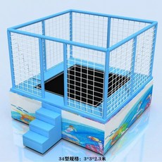 트램펄린 점핑머신 야외 방방이 대형 트램폴린, W. 샴페인 34, 1개