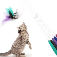 고양이 낚시대 장난감 놀이 막대기 3단 랜덤 고양이낚시대 고양이장난감 hol+576Oa