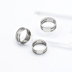 스텐 오링 조립 반지 악세서리 키링 만들기, 1개, 스텐 조립반지-17mm