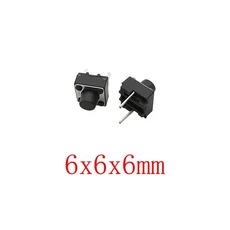 6x6mm 마이크로 촉각 스위치 순간 택트 DIP 2 핀 터치 푸시 버튼 높이 4.3/5/6/7/8/9mm, 01 50Pcs, 06 6x6x6mm, 1개