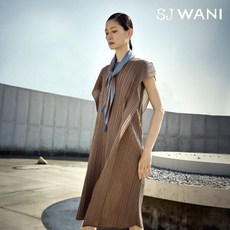 SJ와니 25SS 오블리크 플리츠 원피스 세트