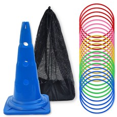 준비끝 고리던지기 고리20개 세트, 1세트, 블루