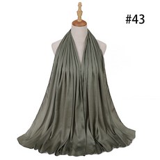 히잡 hijab 새틴 실크 스카프 이슬람 여성 베일 헤드랩 여성용 머리 패션 숄 의류 라마단