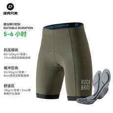 車褲 自行車褲 騎行褲 洛克兄弟騎行短褲男女山地車公路車褲子海綿墊騎行夏季自行車裝備 PQPU