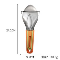 不鏽鋼芒果切丁器 芒果切三件套, 芒果切 - 橙色袋裝, 1個