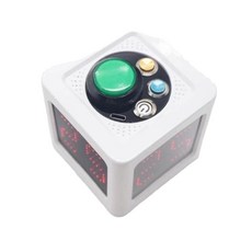 홀덤 타이머 LED 4면 버튼 텍사스 딜러 전자시계 카지노, 1개, (충전모델) 화이트