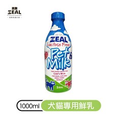 現貨 ZEAL 犬貓專用鮮乳 貓牛奶 狗狗牛奶 犬用牛奶 幼貓牛奶 幼犬牛奶 寵物牛奶 芭娜娜毛孩良品, 1個, 犬貓通用 1000ml-26/4/15, 1000ml, 牛奶